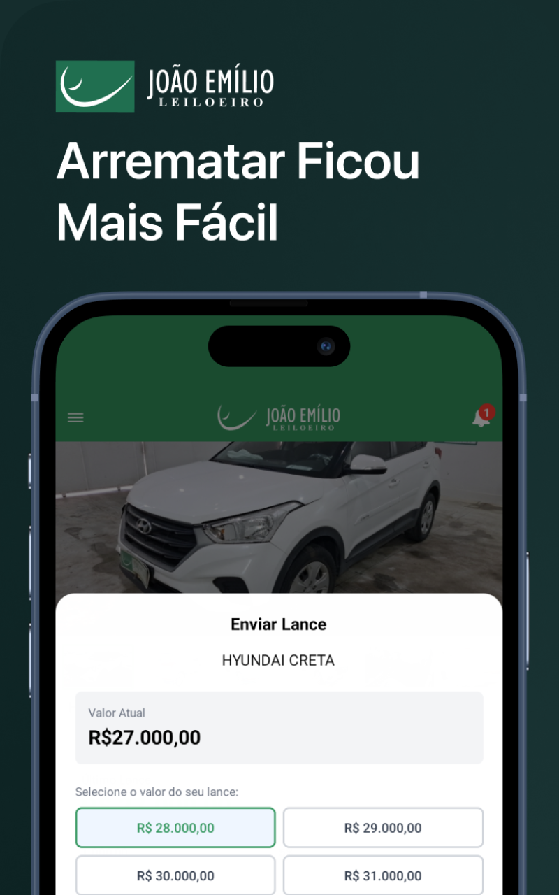 Aplicativo João Emílio Leiloeiro mockup 8