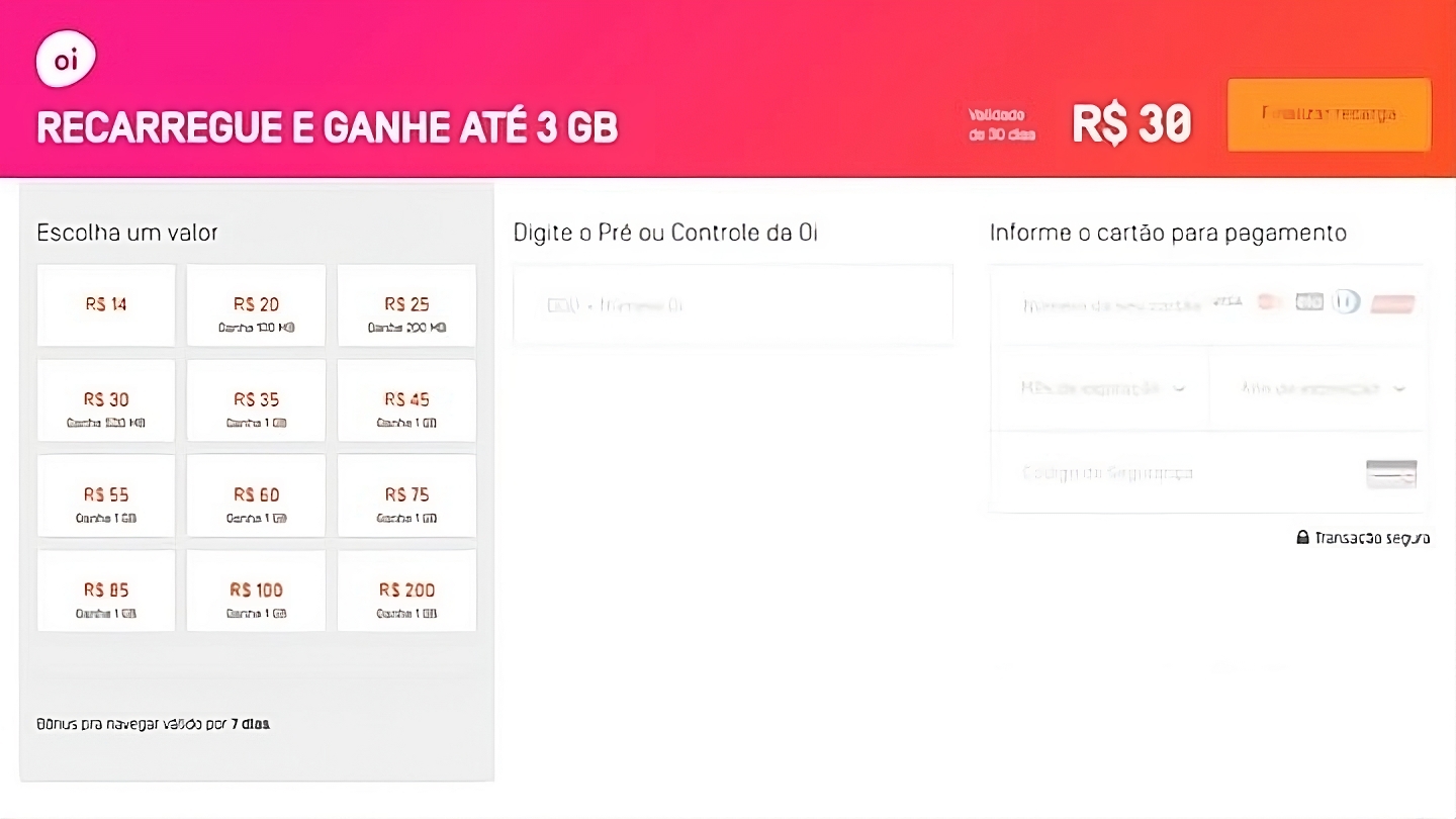 Recarga Fácil Oi